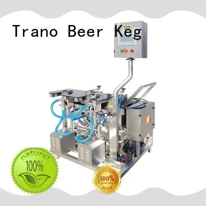Trano automatic Beer Keg Three Heads Semi-Automatic Washer with good price for food shops