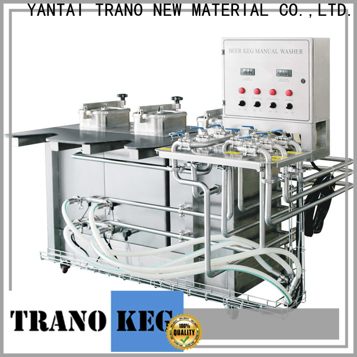 Trano Beer Keg Three Heads Semi-Automatic Washer with good price for beverage factory