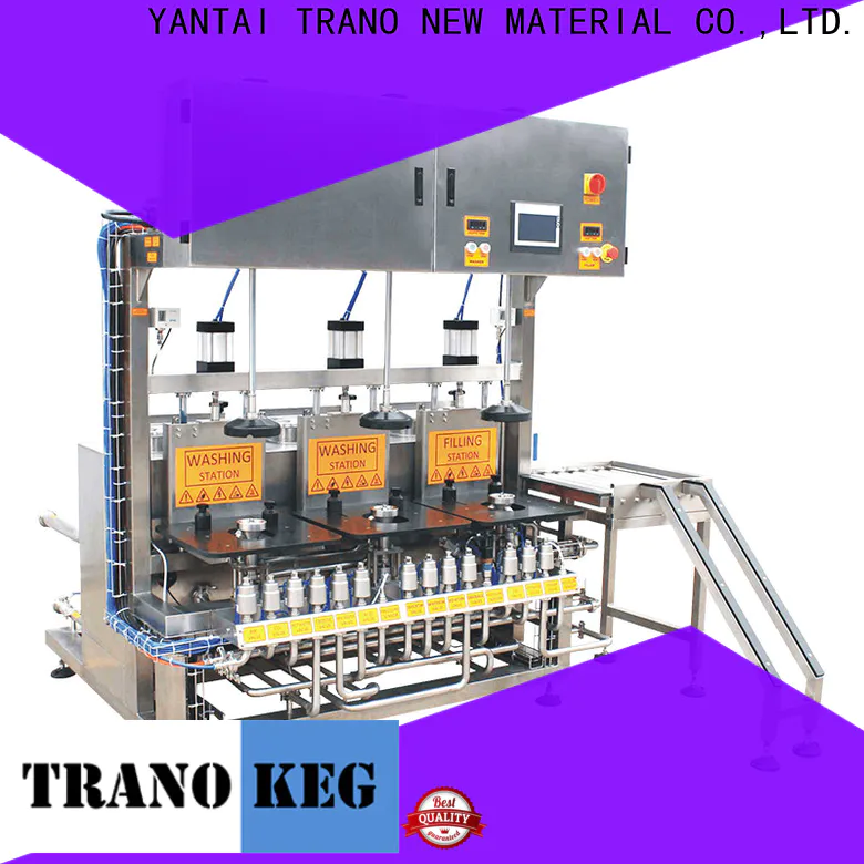 Trano convenient beer keg cleaning machine with good price for beverage factory