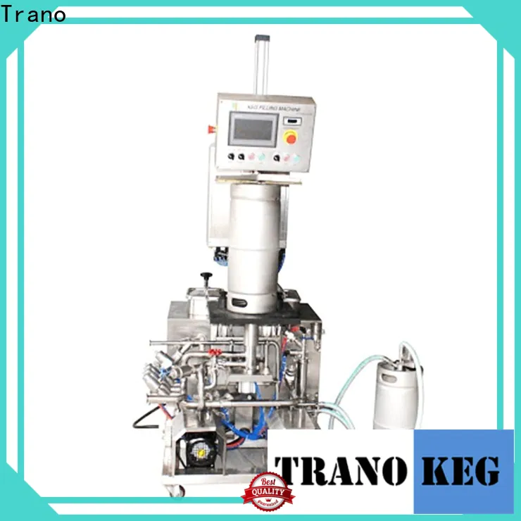 Trano efficient beer keg filling machine supplier for beverage factory