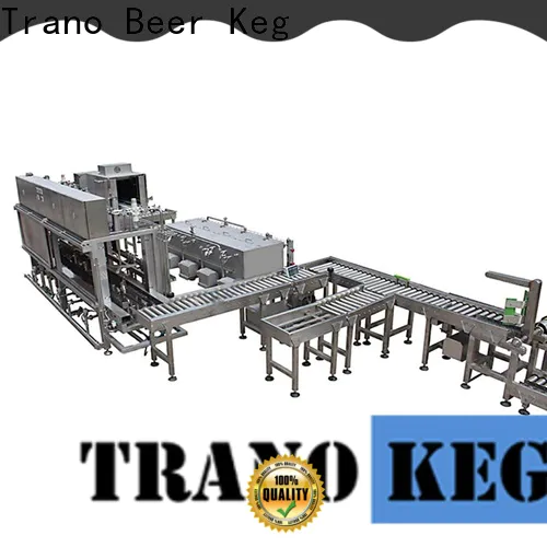 Trano long lasting keg washing and filling machine supplier for beverage factory
