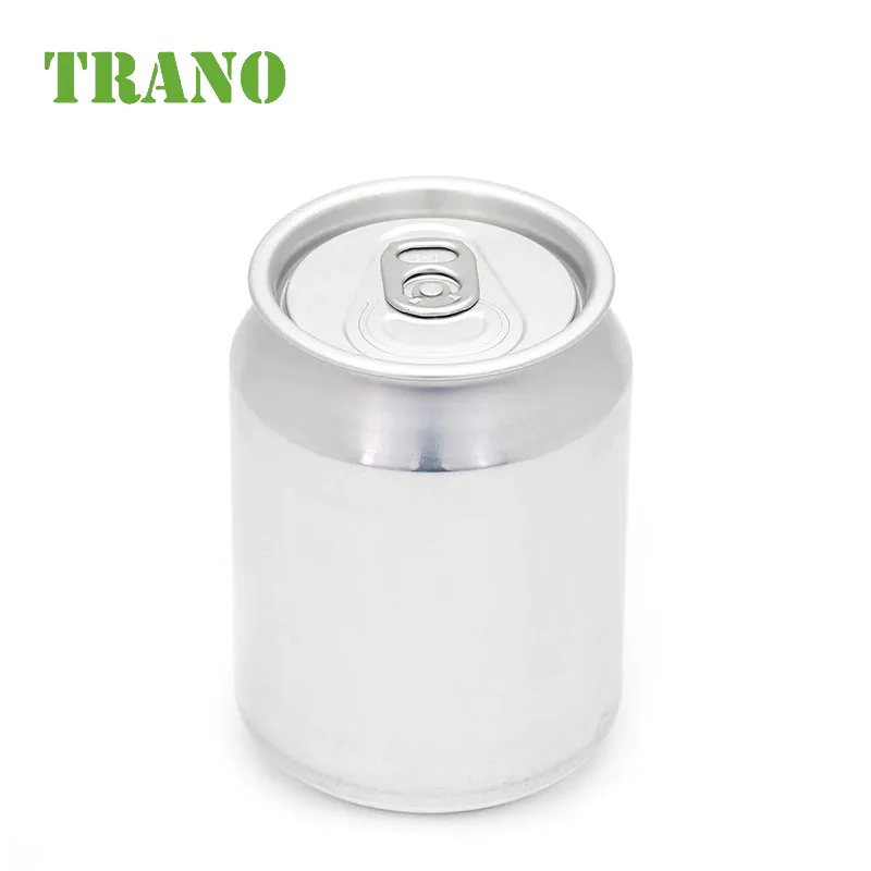 Empty Blank Custom Printed Beverage Aluminum Juice Can Stubby 250ml