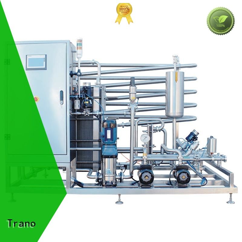 Trano efficient pasteurization machine series for food shops